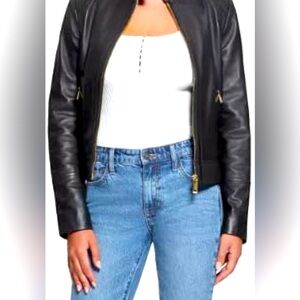 NEW WOMENS FAUX LEATHER JACKET⭐️